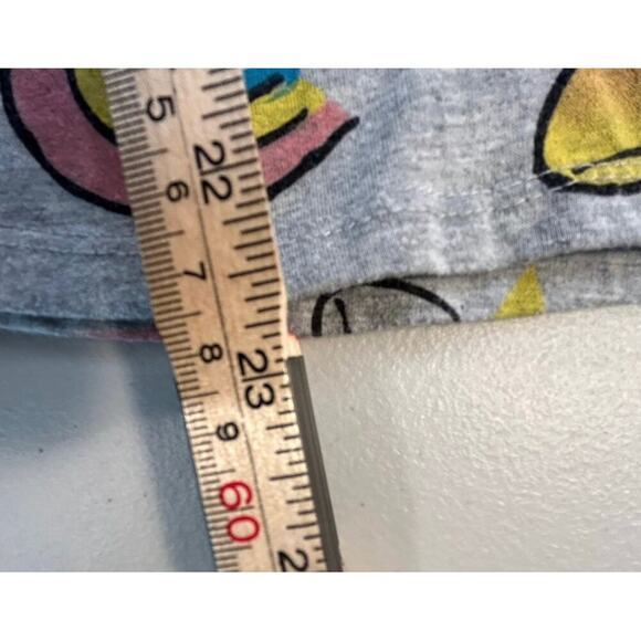 Disney Minnie Mouse Girls XXL Long Sleeve Shirt Gray Unicorn & Rainbow - Picture 5 of 5